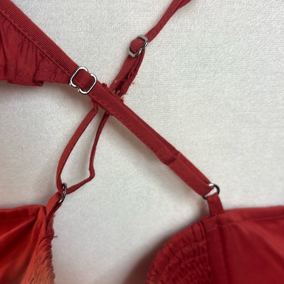 Express V-Neck Wrap Cropped Tank with Ruffled Spaghetti Straps- NWT- XL - Picture 9 of 12